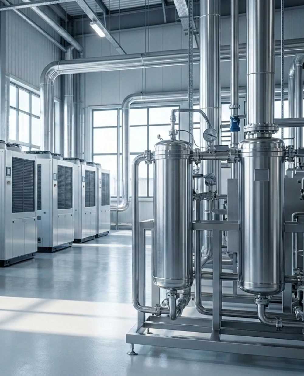 Centralised HVAC plant for commercial building thermal systems